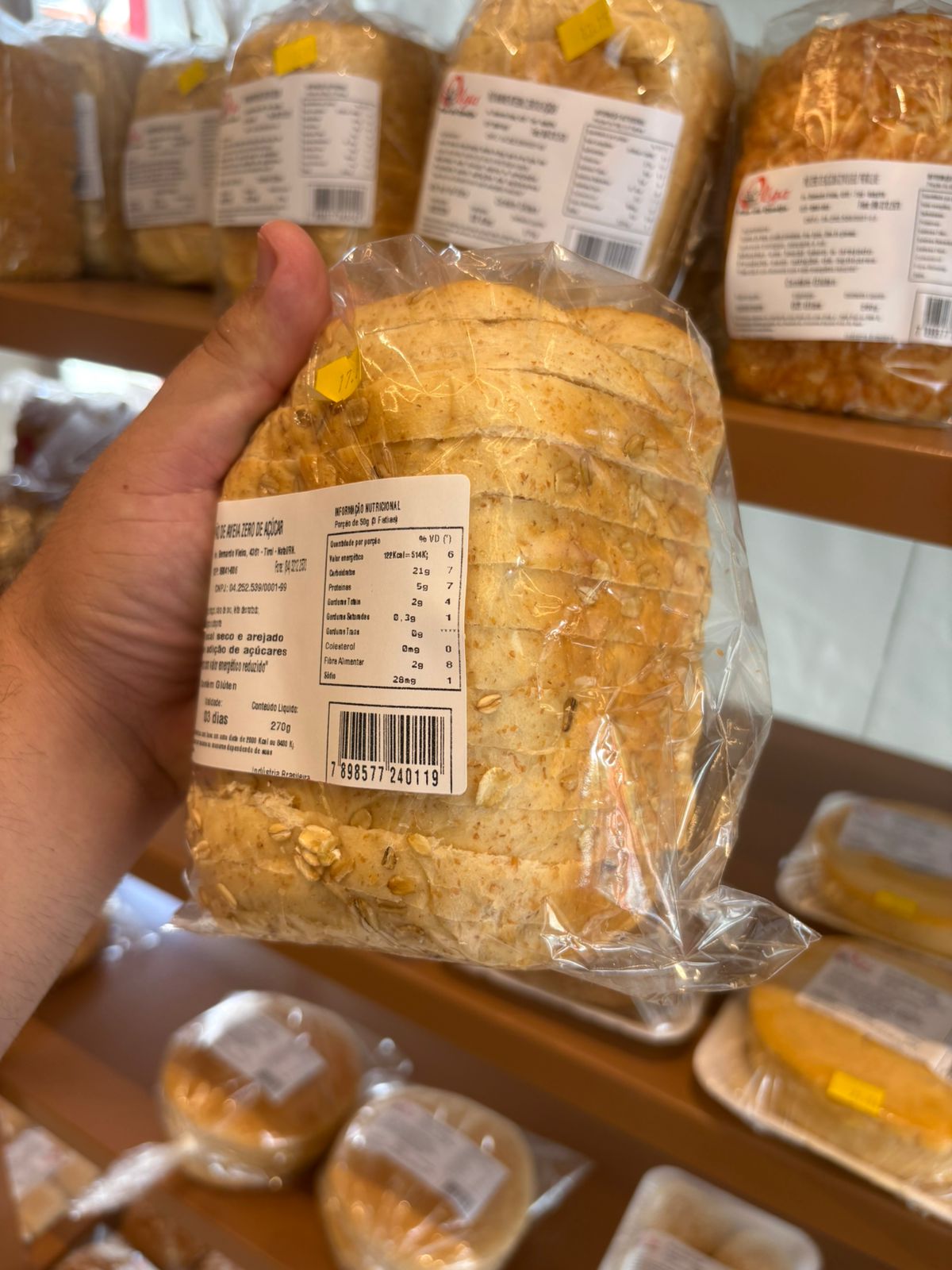 Pão de Aveia Zero de Açúcar (PCT)