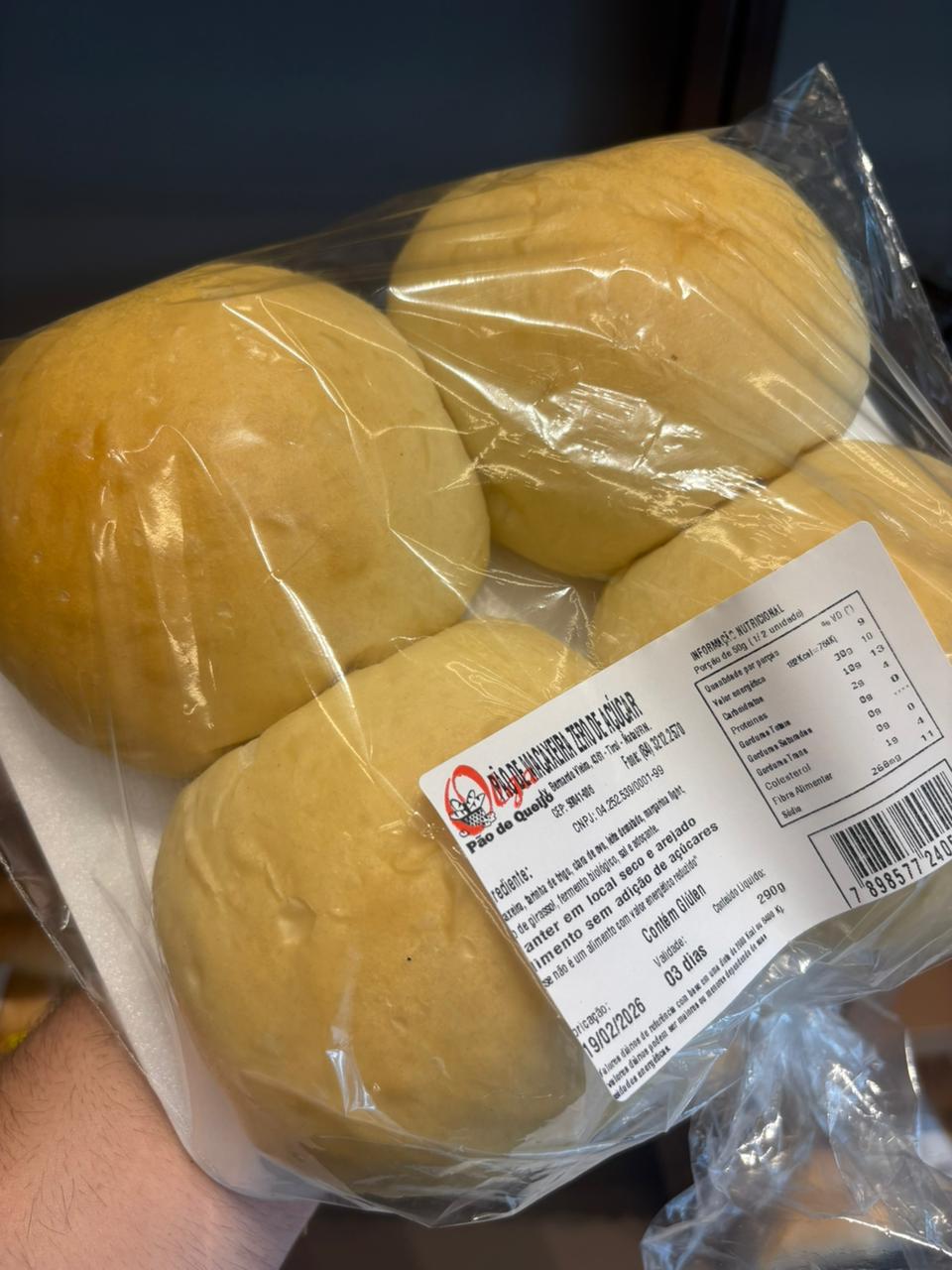 Pão de Macaxeira Integral Zero Açúcar (UN)